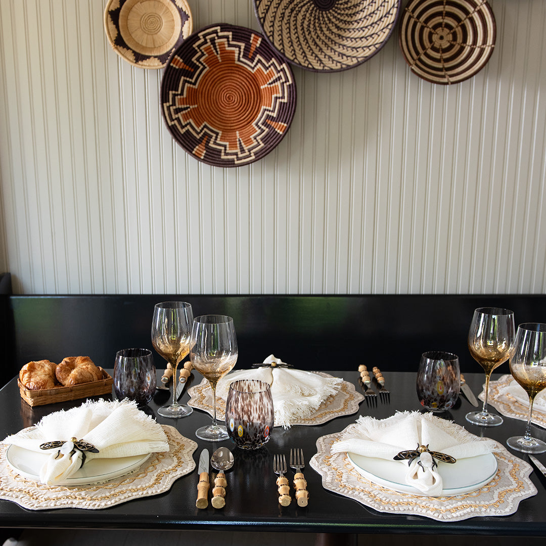 Gala Tumbler in Black by Kim Seybert
