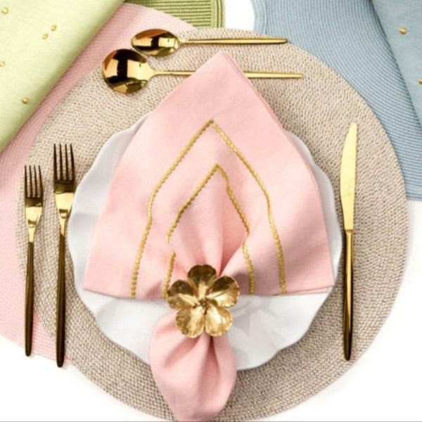 Bauble Gold Embroidered Napkin