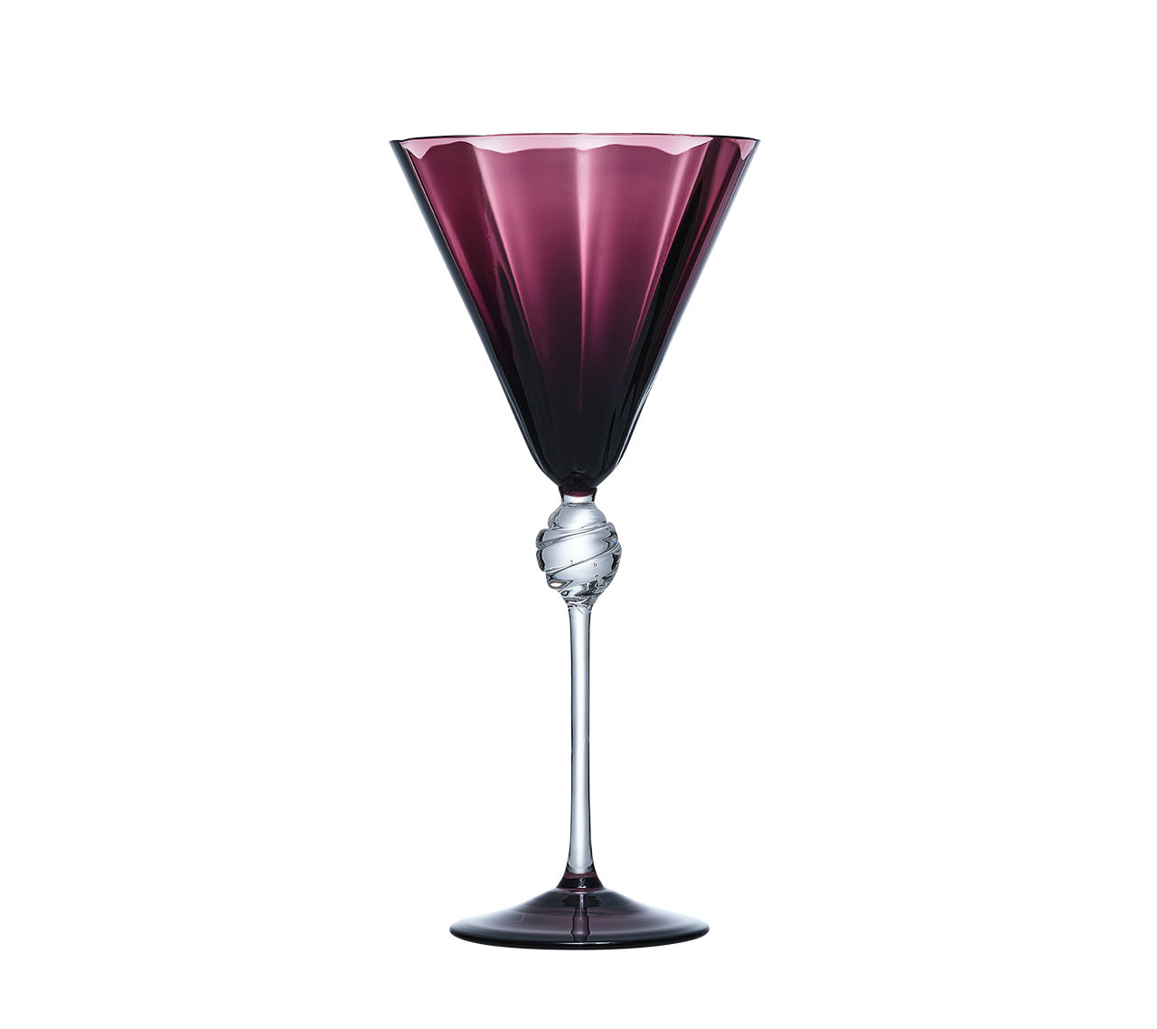 Daphne Wine Glass in Amethyst by Kim Seybert