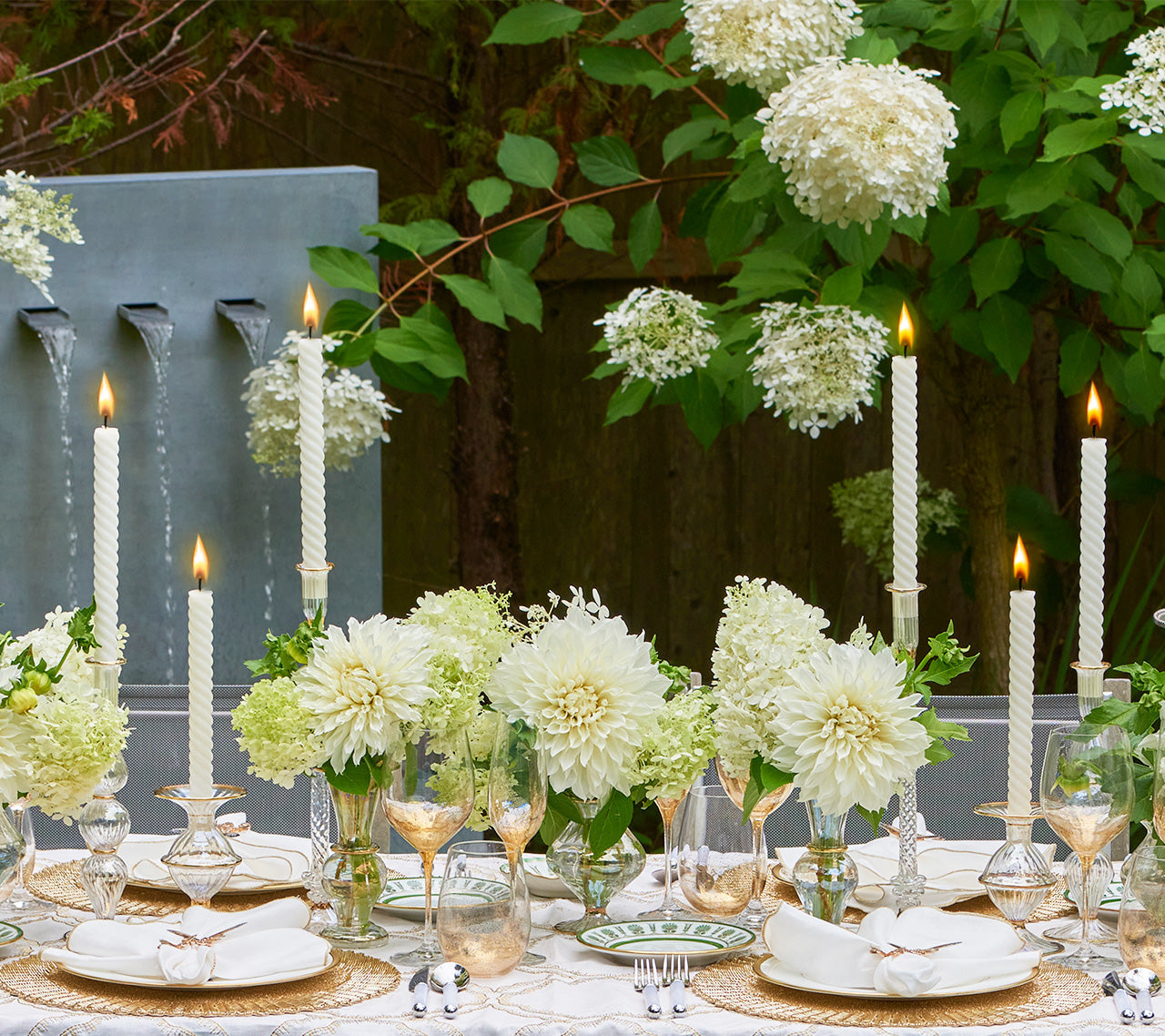Blossom Candle Holder in Clear by Kim Seybert
