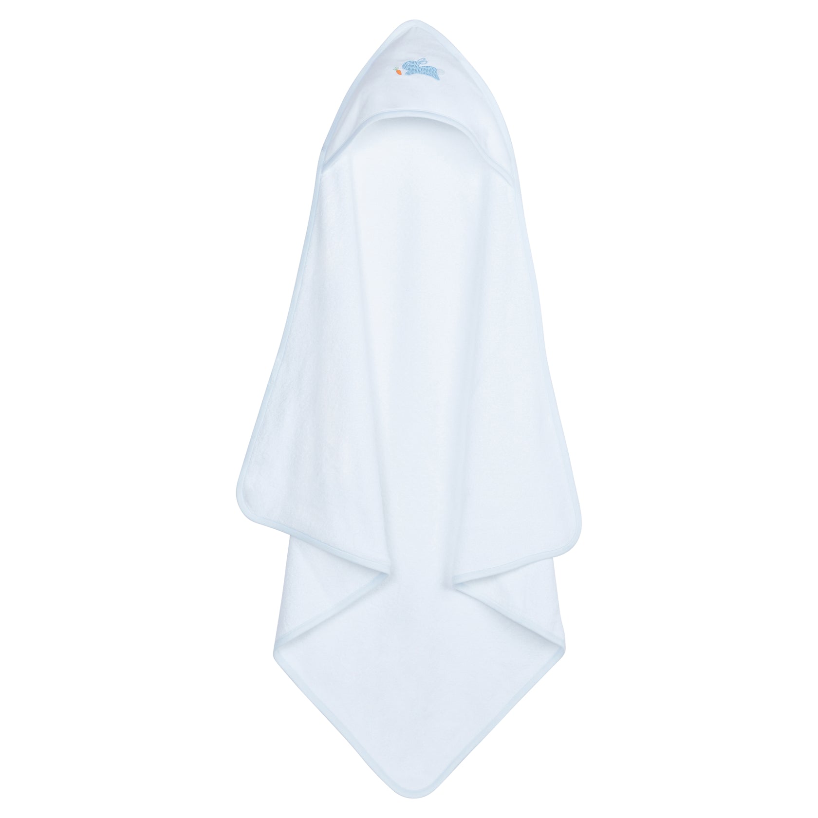 Hooded Towel Blue Bunny by Little English