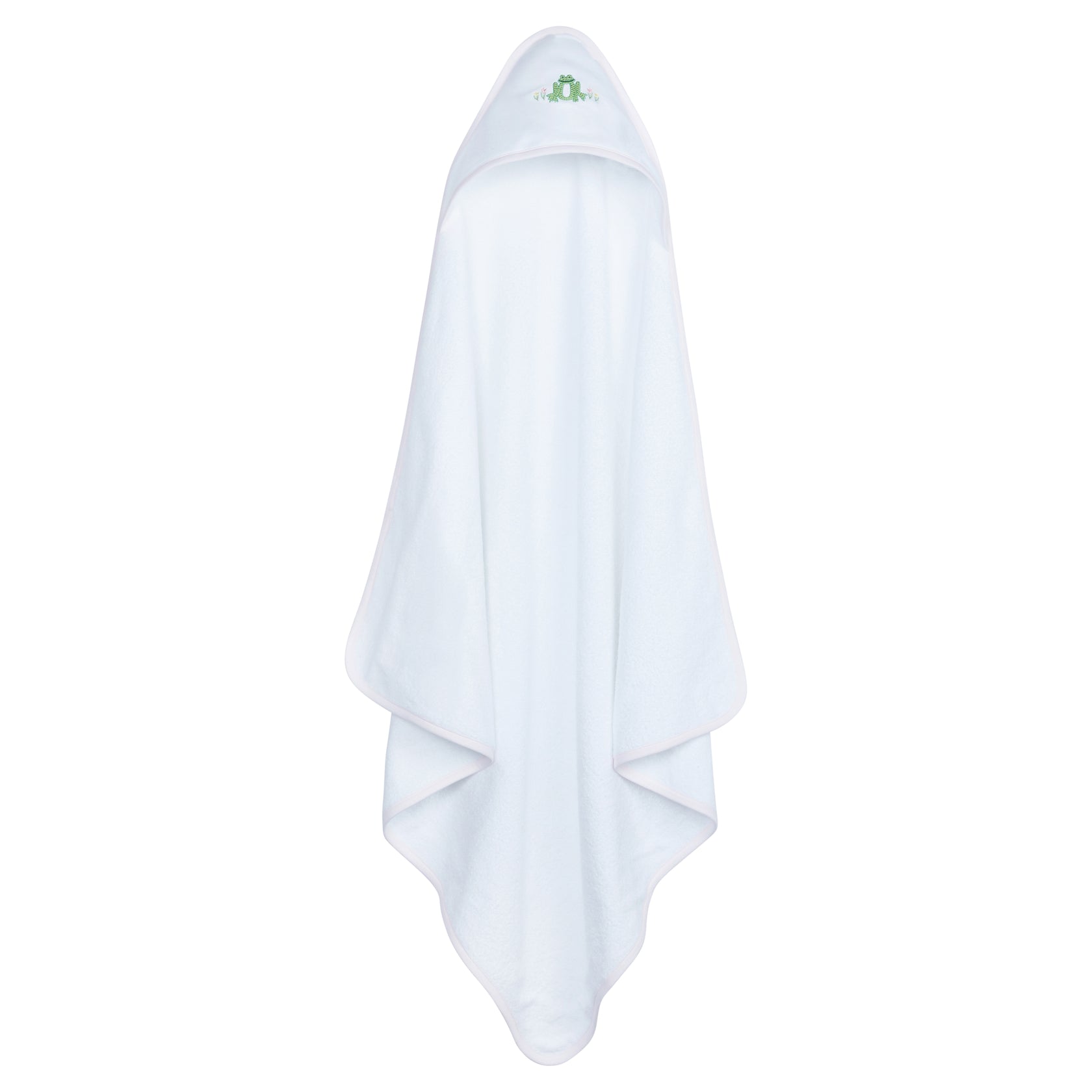 Hooded Towel Pink Frog by Little English
