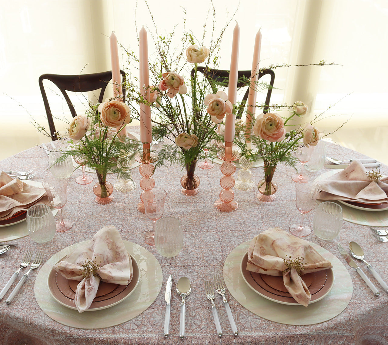 Tess Bud Vase in Blush by Kim Seybert