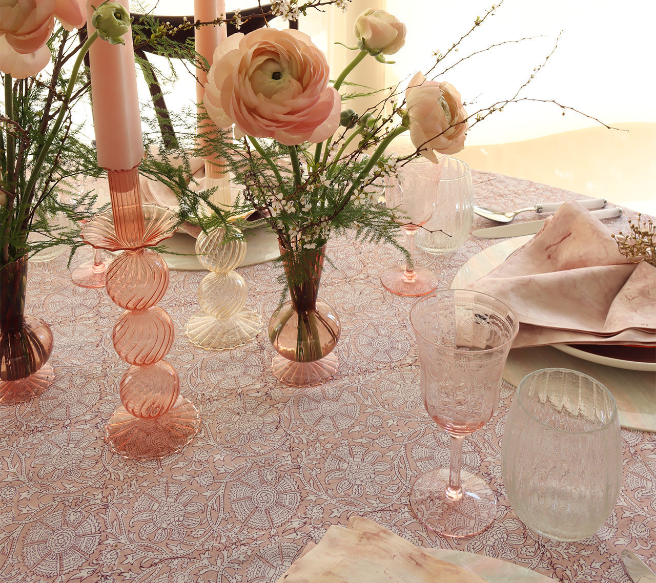 Tess Bud Vase in Blush by Kim Seybert