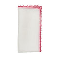 Knotted Edge Napkins in White, Pink & Blush by Kim Seybert