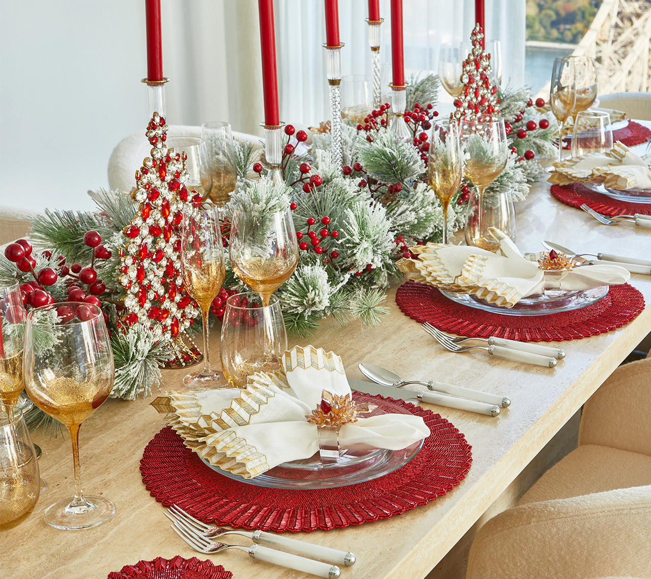Orion Champagne Glass in Gold by Kim Seybert