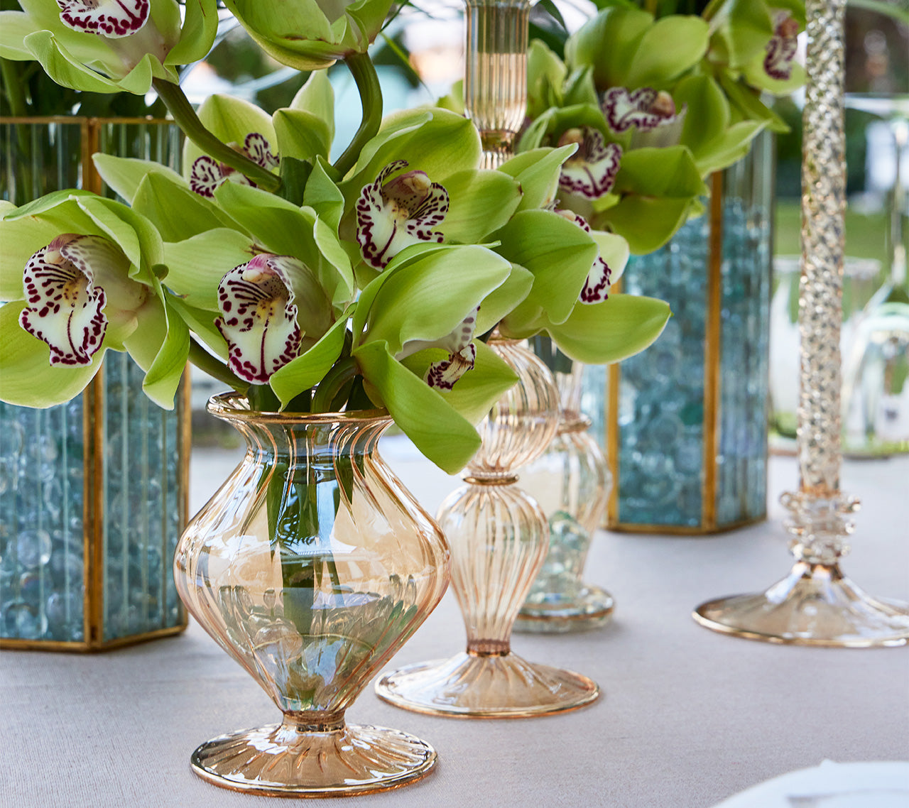 Scallop Bud Vase in Champagne by Kim Seybert