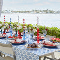 Bella Short Candle Holder in Blue by Kim Seybert