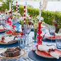 Bella Short Candle Holder in Blue by Kim Seybert
