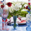 Bella Short Candle Holder in Blue by Kim Seybert