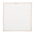 Arches Napkin in White & Natural by Kim Seybert