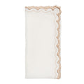 Arches Napkin in White & Natural by Kim Seybert