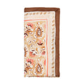 Mira Napkin in Brown & Coral by Kim Seybert