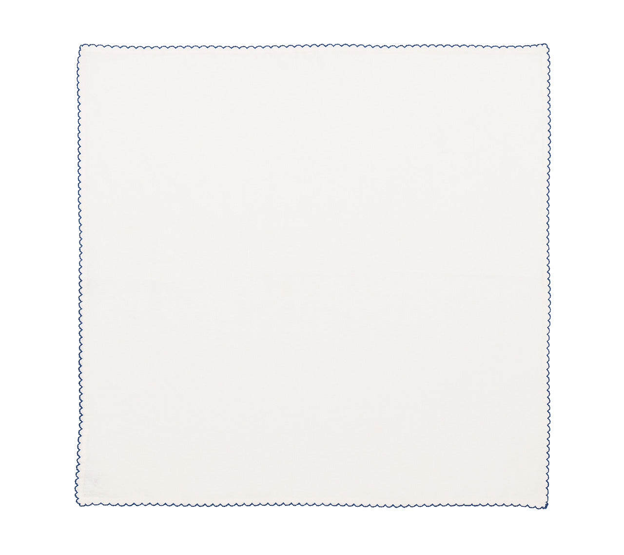 Casbah Napkin in White & Blue by Kim Seybert