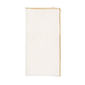 Casbah Napkin in White & Natural by Kim Seybert