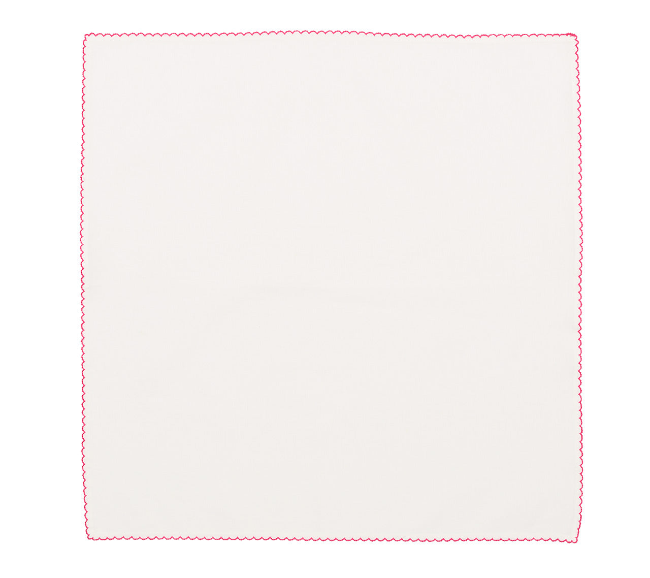 Casbah Napkin in White & Pink by Kim Seybert