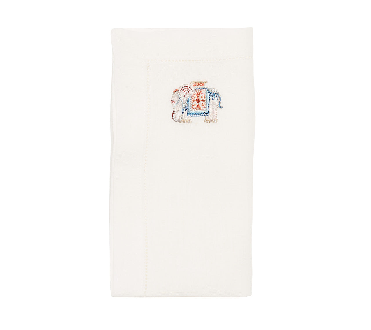 Maharaja Napkin in White & Multi by Kim Seybert