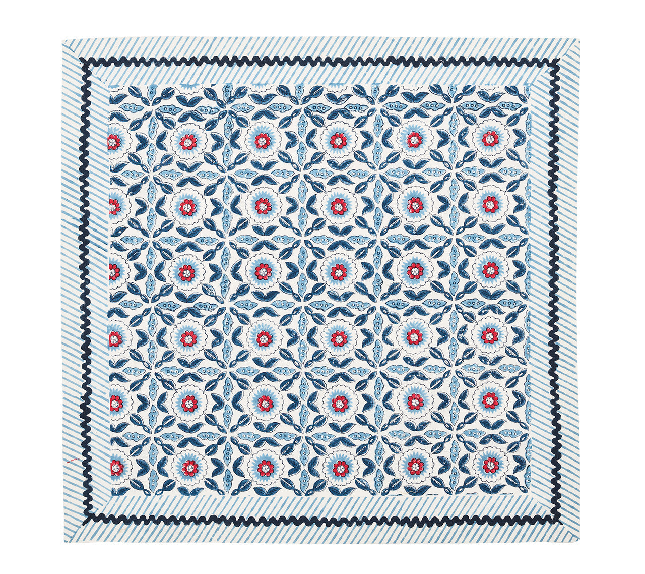 Majorelle Napkin in Red, White & Blue by Kim Seybert