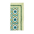 Majorelle Napkin in White, Blue & Green by Kim Seybert