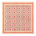 Majorelle Napkin in White, Pink & Orange by Kim Seybert