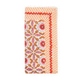 Majorelle Napkin in White, Pink & Orange by Kim Seybert