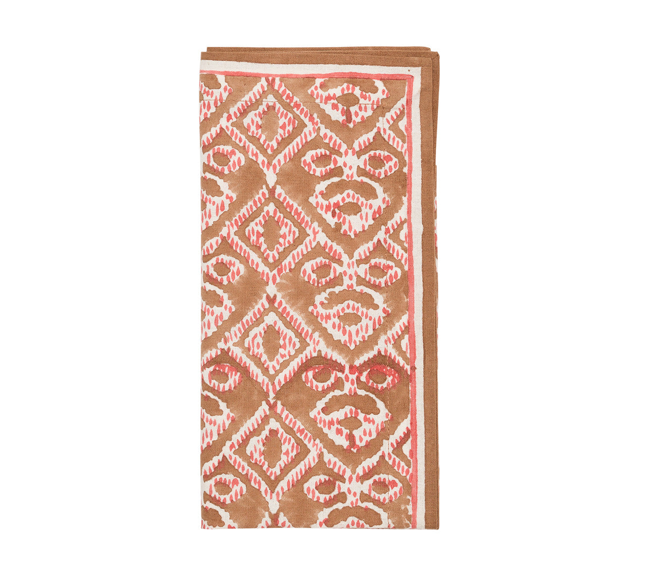 Alfresco Napkin in Brown & Orange by Kim Seybert