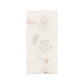 Monarch Garden Napkin in White & Iridescent by Kim Seybert