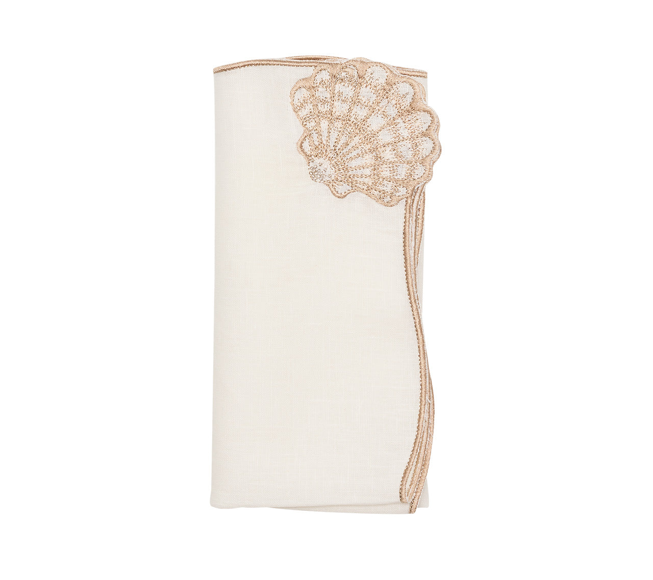 Beachcomber Napkin in White & Natural by Kim Seybert