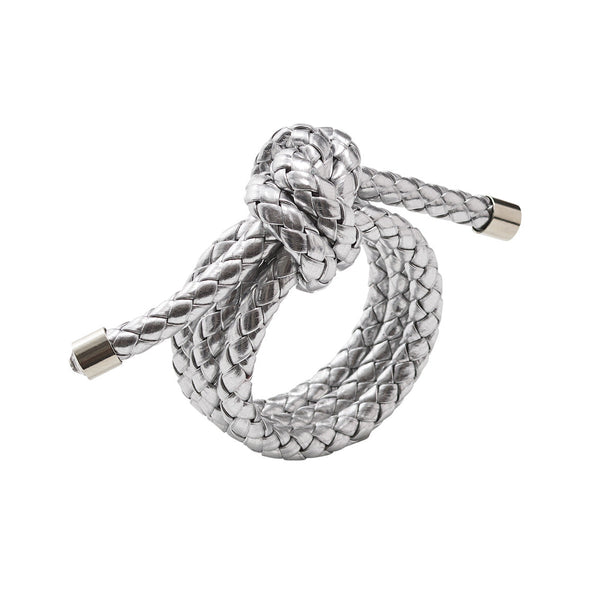 Rope Knot Napkin Ring in Silver