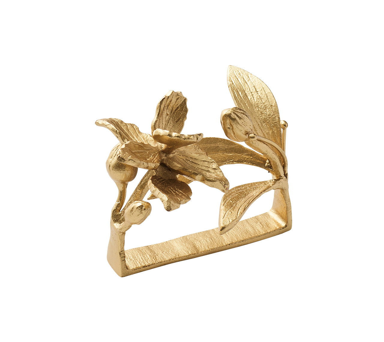 Orchid Napkin Ring in Gold by Kim Seybert