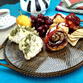 Round Serving Tray with Glass by Calaisio