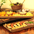 Rectangular Charcuterie Tray with Glass, Reinforced With Wrought Iron by Calaisio