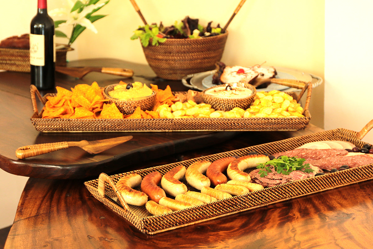 Rectangular Charcuterie Tray with Glass, Reinforced With Wrought Iron by Calaisio