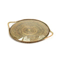 Round Serving Tray with Glass by Calaisio