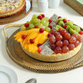 Round Serving Tray with Glass by Calaisio