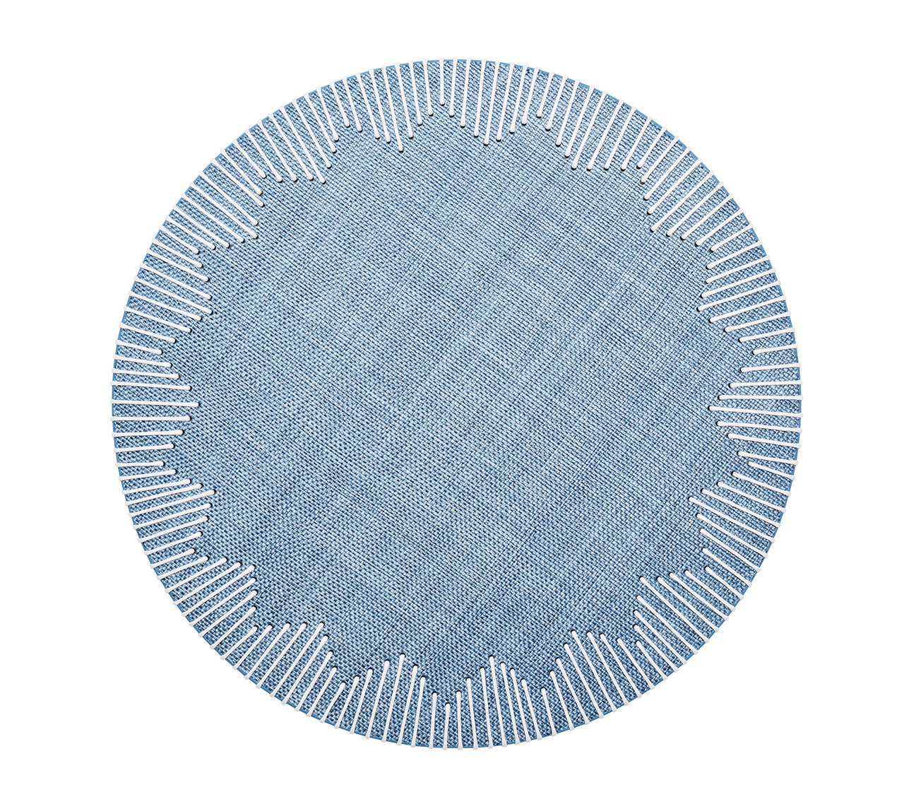 Dream Weaver Placemat in Blue & White by Kim Seybert