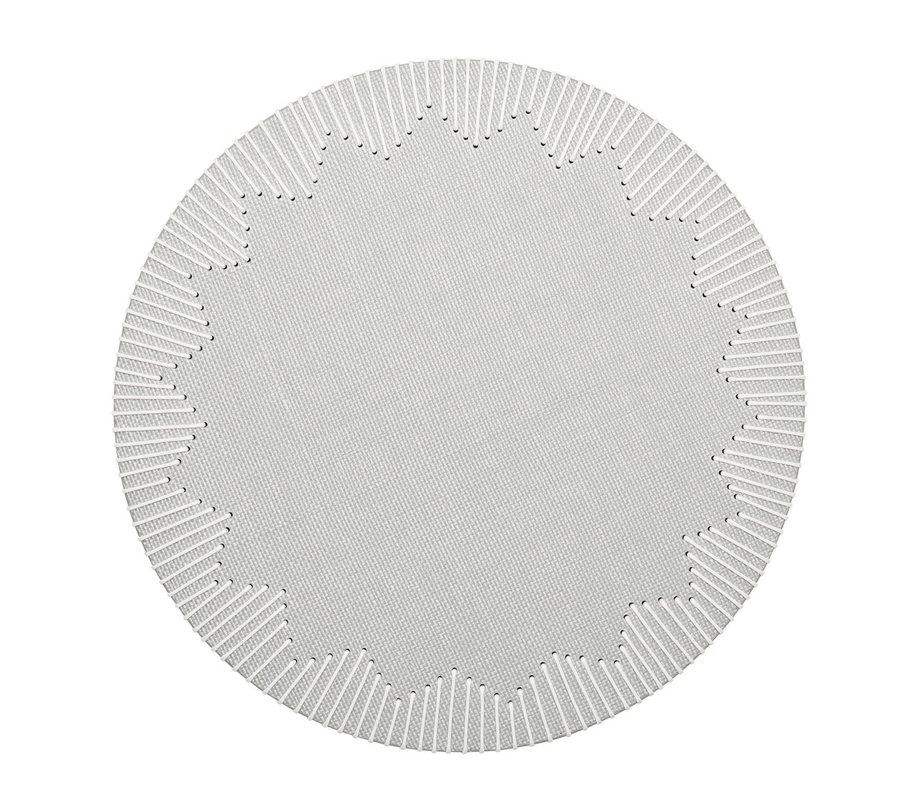 Dream Weaver Placemat in Gray & White by Kim Seybert