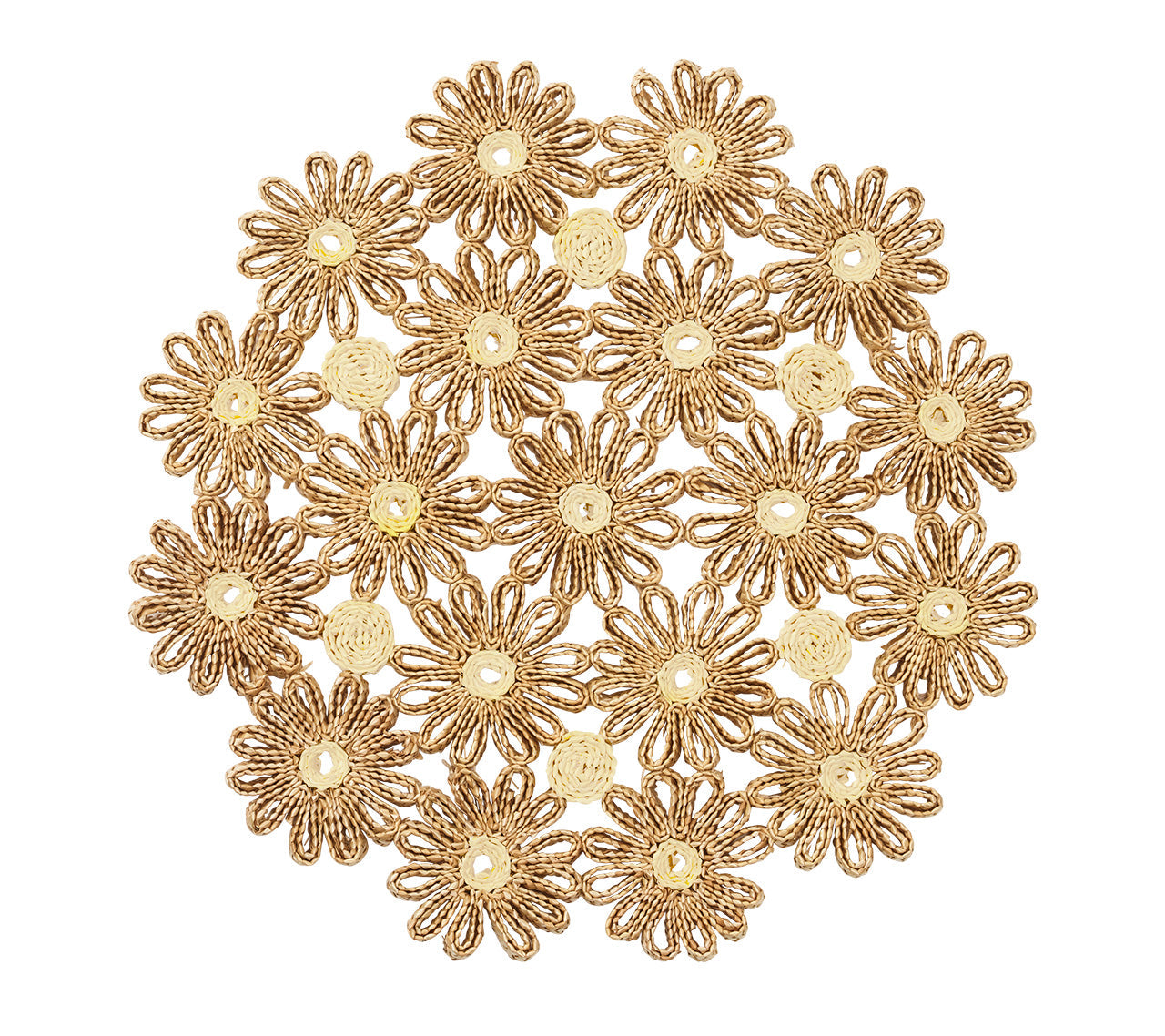 Daisy Placemat in Natural & Ivory by Kim Seybert