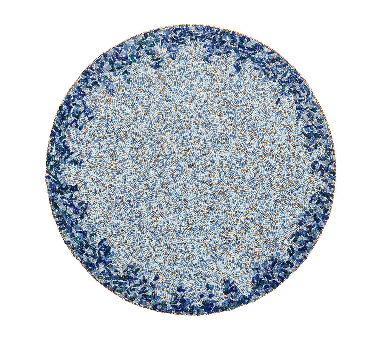 Lagoon Placemat in Navy & Blue by Kim Seybert