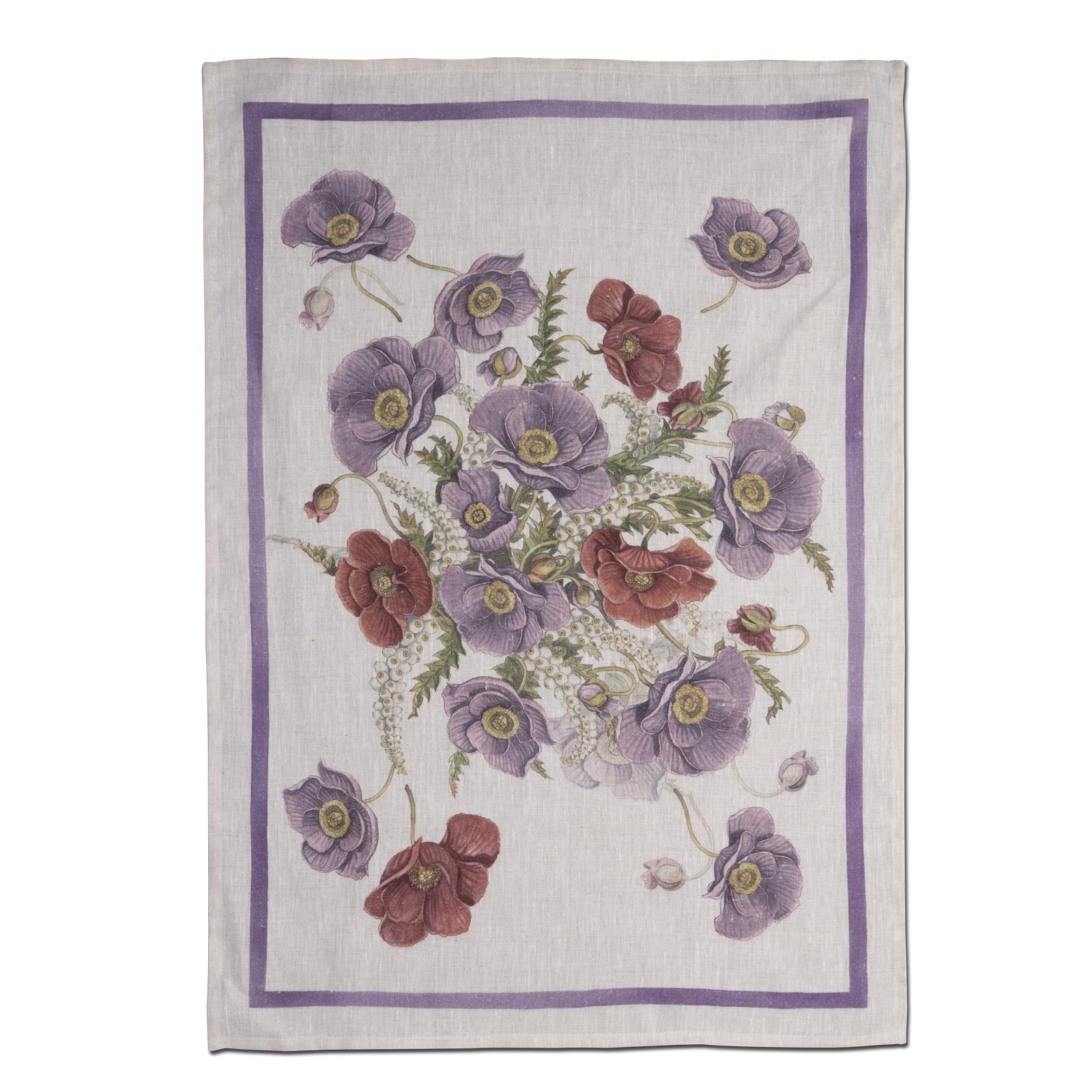Poppy Tea Towel by Tessitura Toscana Telerie