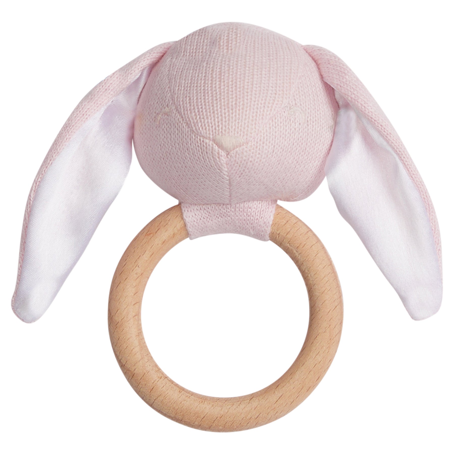 Rattle Pink Bunny by Little English