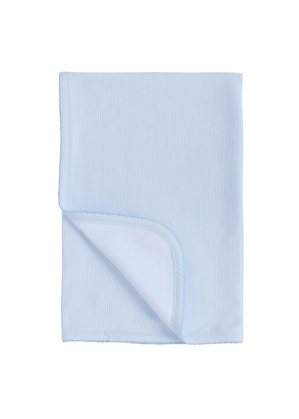 Printed Blanket Light Blue Signature Stripe by Little English