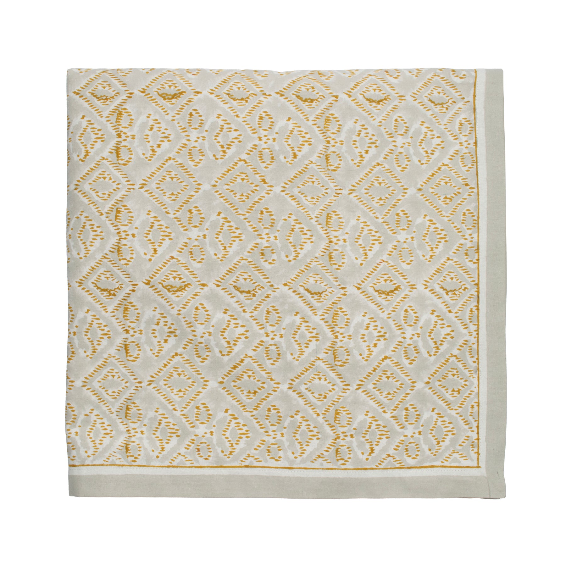 Alfresco Tablecloth in Natural & Gray by Kim Seybert