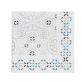 Malta Tablecloth in White & Blue by Kim Seybert