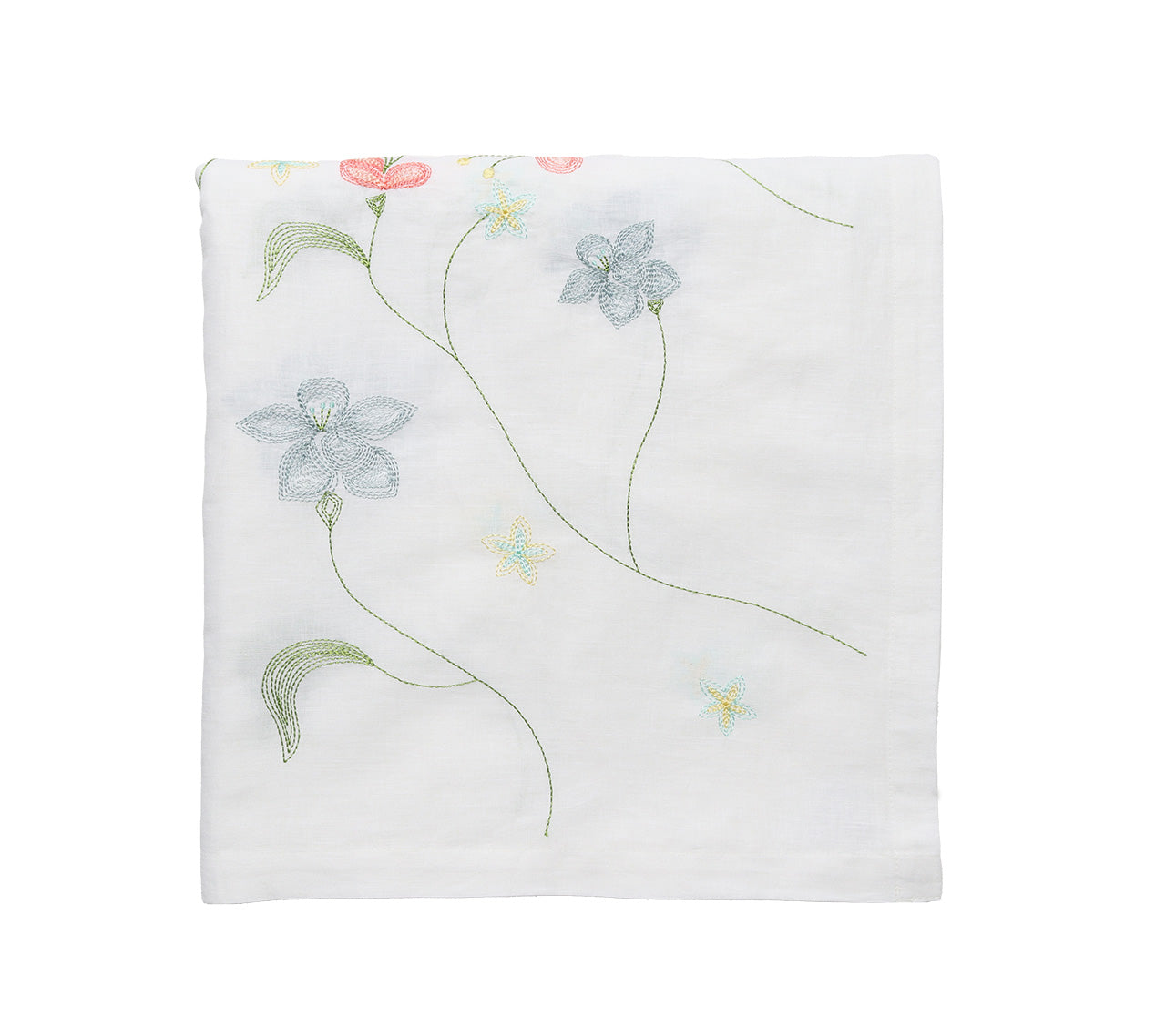 Vista Tablecloth in White & Multi by Kim Seybert