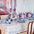 Dream Weaver Placemat in Blue & White by Kim Seybert