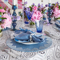 Dream Weaver Placemat in Blue & White by Kim Seybert