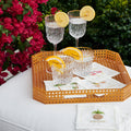 Mingle Cocktail Napkin in White & Multi by Kim Seybert