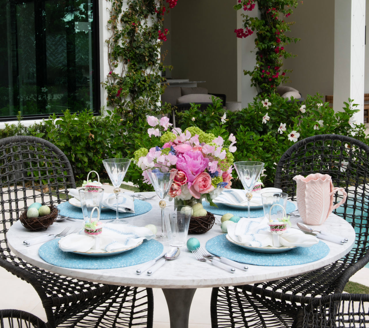 Perennial Placemat in Periwinkle by Kim Seybert