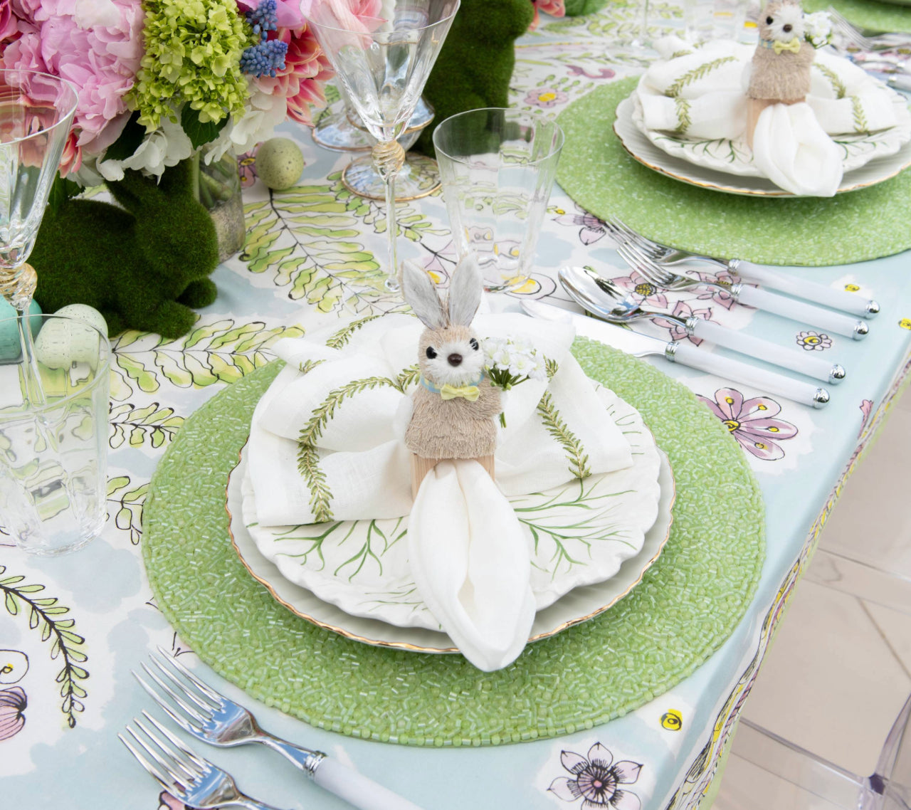 Perennial Placemat in Green by Kim Seybert